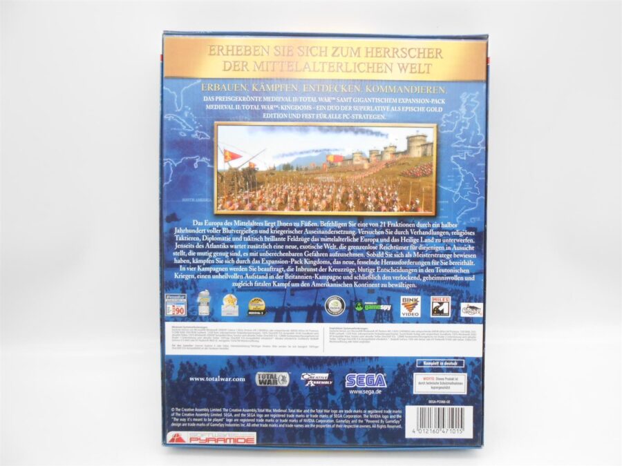 PC Total War : Medieval 2- Gold Edition Deutsch "Big" Box