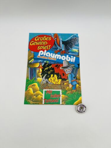 Playmobil im wilden Westen Gewinnspiel von 1994 mit Tattoos | Sammler