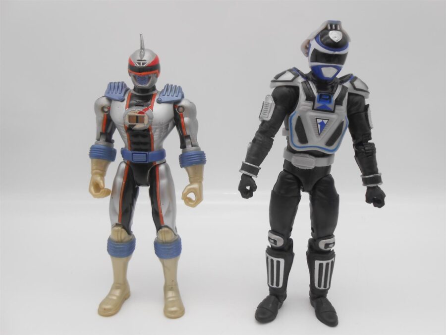 Playstation 1 Spiel Power Rangers Time Force +2 Actionfiguren Hasbro