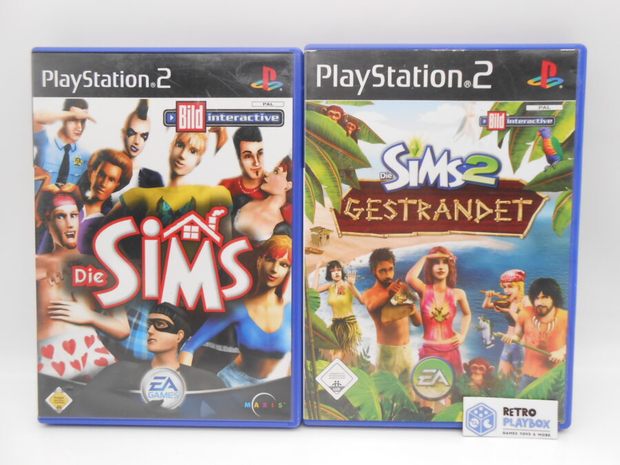 Playstation 2 Die Sims 1 + 2 Retro Vintage 2002 Zustand: Gut