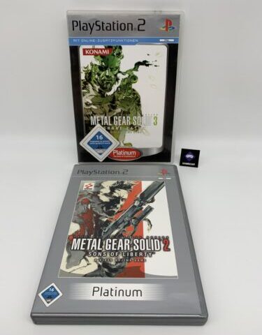 Playstation 2 / PS2 - Metal Gear Solid 2 + 3 Bundle