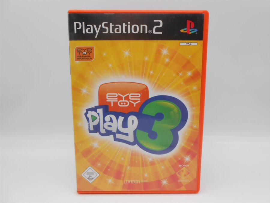 Playstation 2 PS2 Spiel EYE TOY PLAY 3 Zustand: Gut
