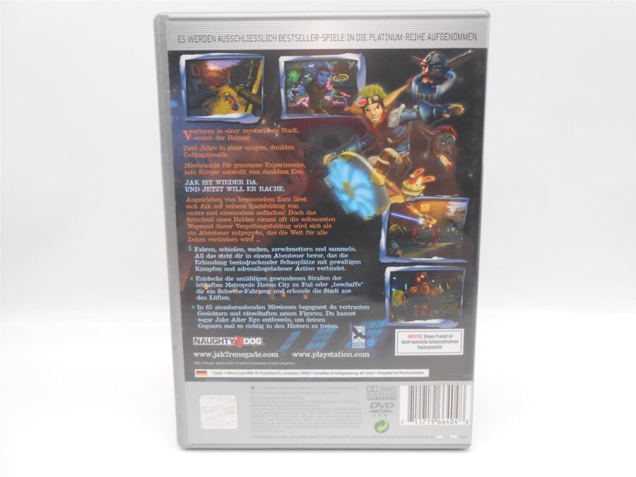 Playstation 2 Spiel Game Jak 2 Renegade Retro 2004 Zustand: Gut