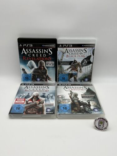 PlayStation 3 Assassin’s Creed 🔥Mega 4 Spiele Bundle 🔥Zustand:Gut