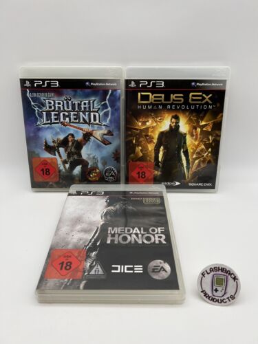 PlayStation 3 Debus Ex+ Brütal Legend+ Medal of Honor Bundle Zustand:Gut