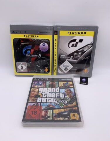 Playstation 3 / PS3 - GTA 5 + Gran Turismo 5 + Gran Turismo 5 Prologue