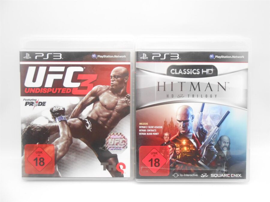 Playstation 3 PS3 Hitman & UFC Undisputed 3 Spiel Game