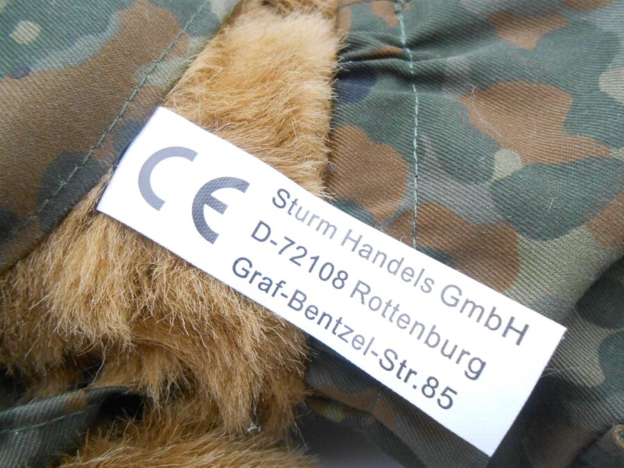 Plüsch Bundeswehr Bär 55cm mit Fallschirmspringerabzeichen & Stiefel Rar
