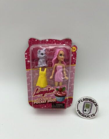 Pocket Doll / Mini Puppe mit rosa Kleid Vintage Retro 80er 90er NEU OVP