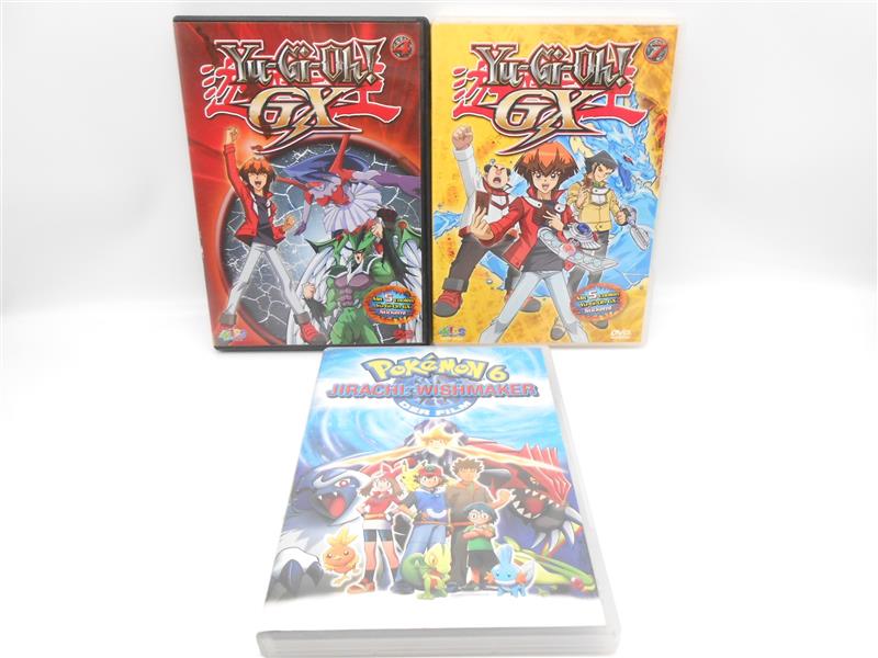 Pokémon 6 der Film + Yu-Gi-Oh 4 & 7 DVD Vintage Retro Deutsch