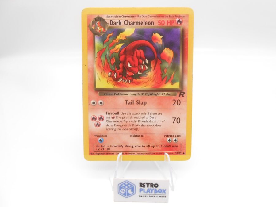 Pokémon DARK CHARMELEON GLUTEXO 32/82 Team Rocket Englisch Vintage Karte