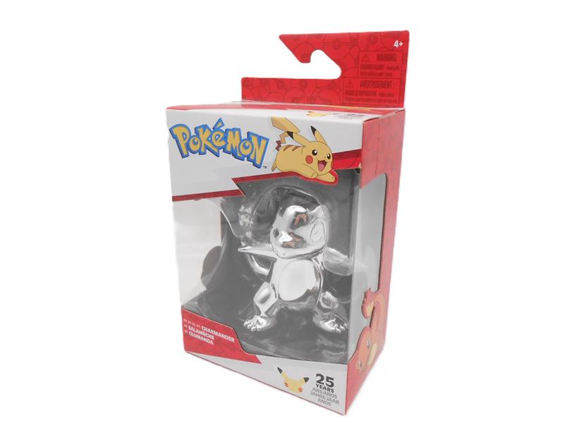 Pokémon Glumanda Silber Battle Figur 25 Jahre Jubiläum Neu
