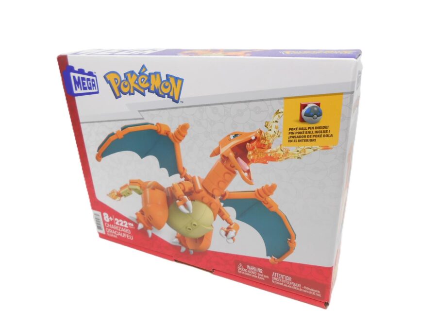 Pokemon Glurak Charizard Mega Bauset Klemmbausteine Mattel NEU OVP