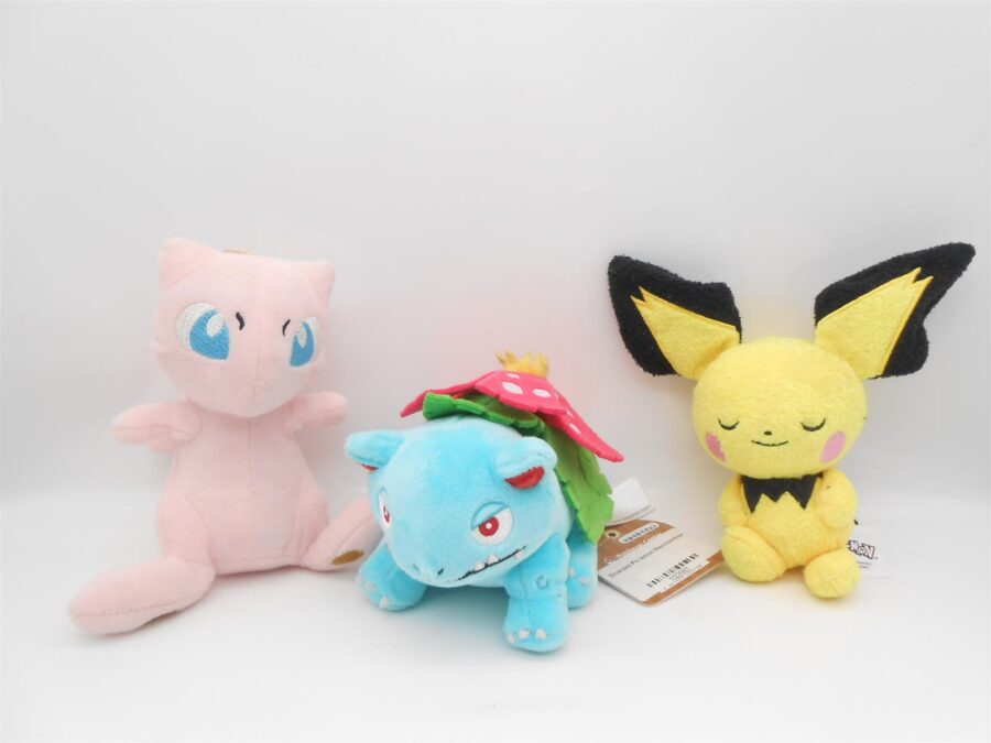 Pokémon Mew Pichu Bisaflor Japan ca.15 cm Nintendo
