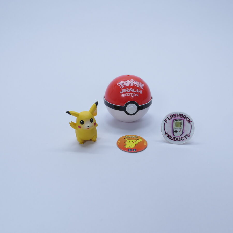 Pokémon Mini Figur+ Pokéball PIKACHU + PIN 1999 /guter Zustand