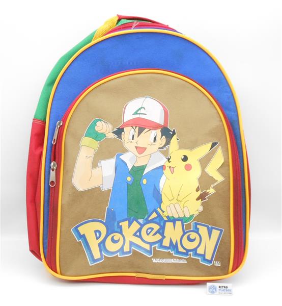 Pokémon Nintendo Rucksack Blau Gelb Rot Vintage 2000