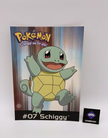 Pokémon Postkarte Karte Schiggy #07 / Nintendo 2000 Retro