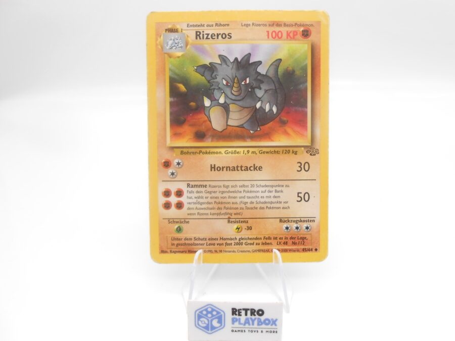 Pokémon RIZEROS 2000er 45/64 Dschungel Set Jungle DE Vintage Karte