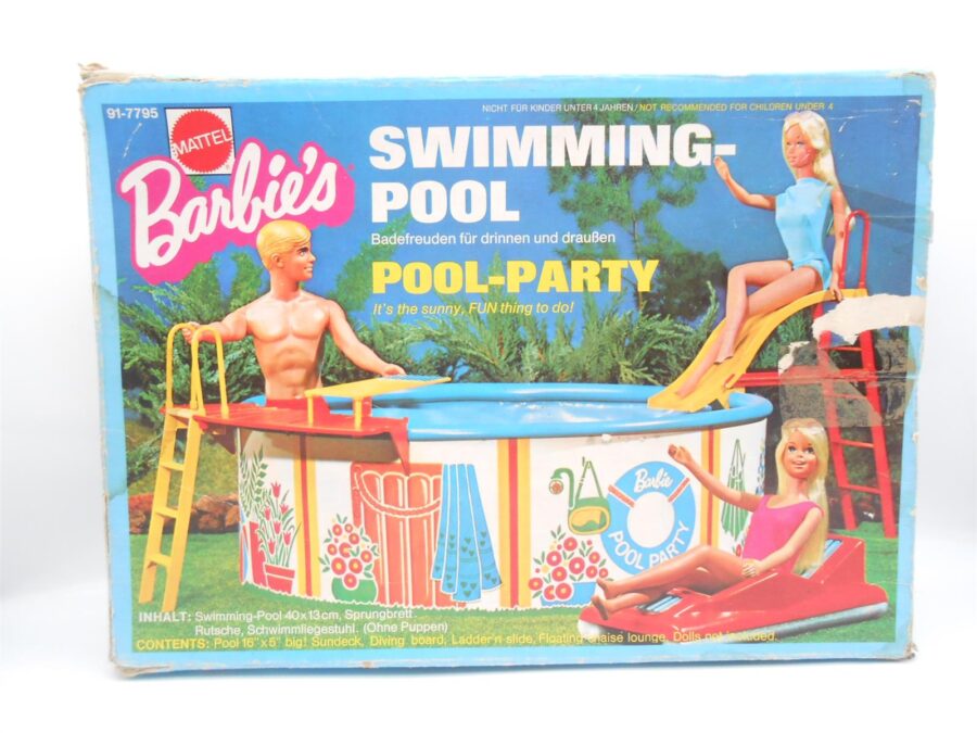 Pool-Party Barbie 1974 Mattel Vintage Spielzeug mit OVP