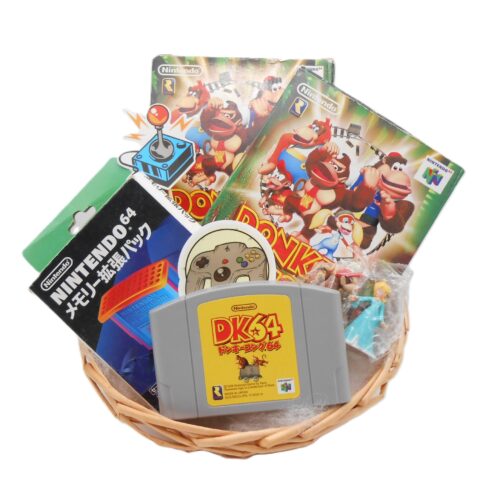 PRÄSENTKORB "N64 Donkey Kong" Big Box Nintendo Japan Version Geschenkidee
