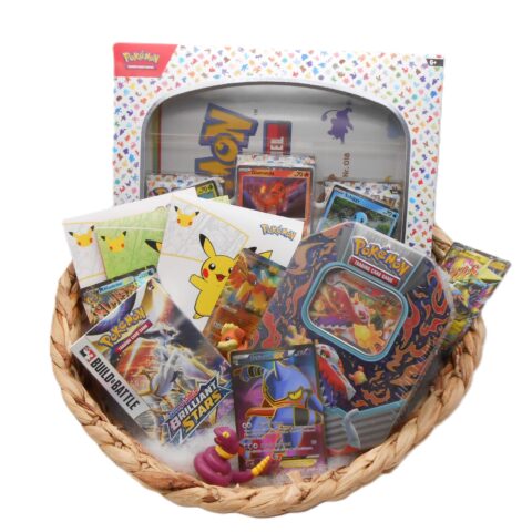 PRÄSENTKORB "Pokémon" TCG Pokemonkarten Set Gaming Geschenkidee