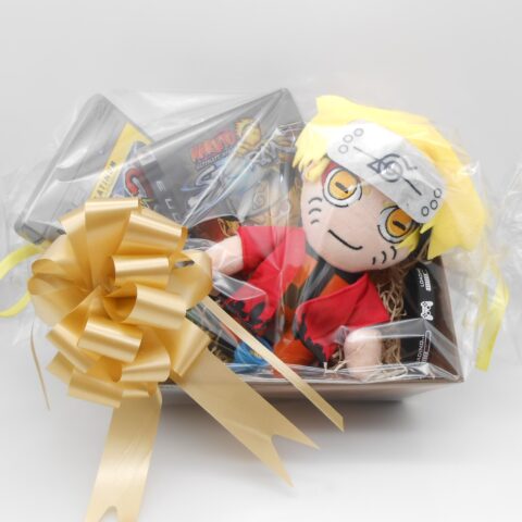 PRÄSENTKORB "PS3 Naruto Storm 1+2 Steelbook" Playstation + Plüschfigur