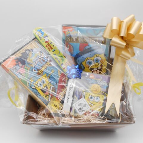 PRÄSENTKORB "Spongebob Nintendo DS +DVD´s" DS Spiel Atlantisches Abenteuer