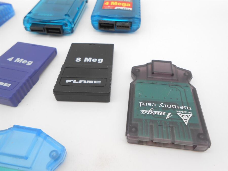 PS1 - Memorycard Konvolut 8 Stück versch. Sorten siehe Fotos