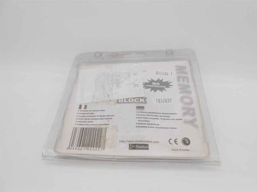 PS1 - Memorycard / Speicherkarte 2 MB / 30 Blocks Türkis mit OVP