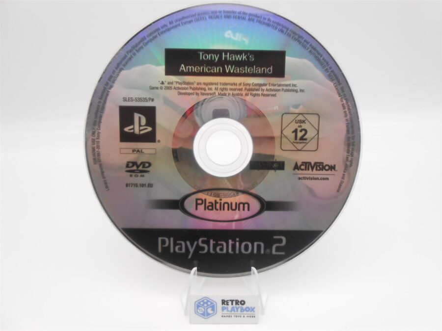 PS2 Playstation 2 Tony Hawk´s American Wasteland nur CD Zustand Gut