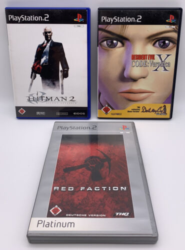 PS2 Resident Evil Code Veronica - Red Faction - Hitman 2 Zustand: Sehr