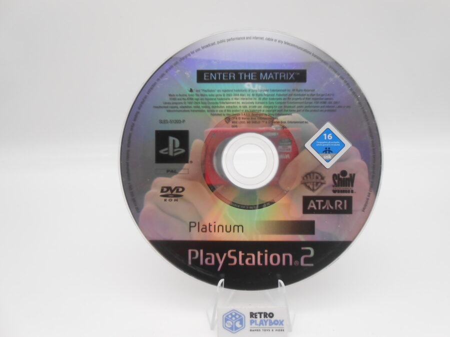 PS2 Sony Playstation 2 ENTER THE MATRIX nur CD Zustand Gut