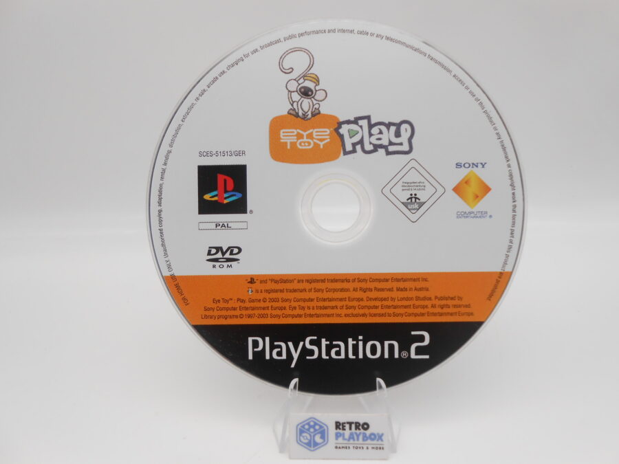 PS2 Sony Playstation 2 EYE TOY PLAY nur CD Zustand Gut