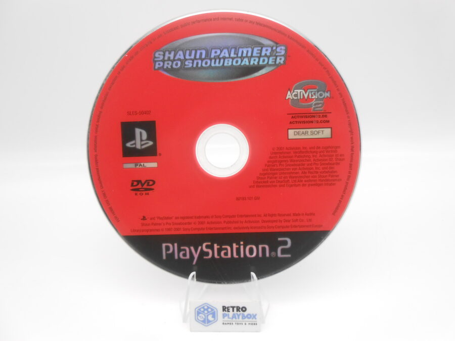 PS2 Sony Playstation 2 Shaun Palmer´s Pro Snowboarder nur CD Zustand Gut