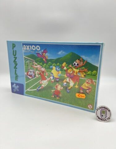 Puzzle Kinderpuzzle Fußball Motiv Retro Vintage 2x100 Teile Neu & Sealed