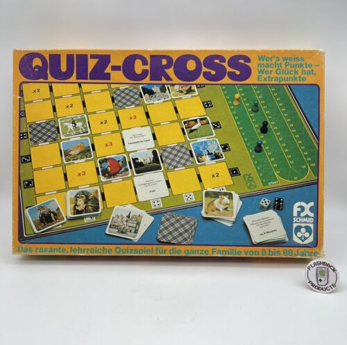 Quiz-Cross Quizspiel Gesellschaftsspiel FX Schmidt Vintage Retro