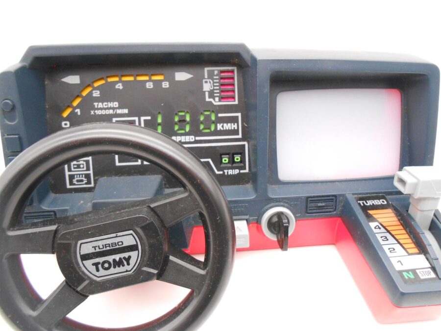 Racing Cockpit TOMY DEFEKT Vintage Spielzeug Rarität 80er Jahre