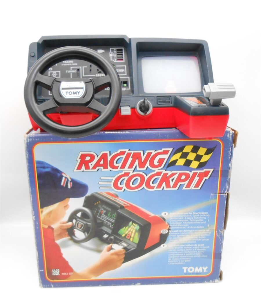 Racing Cockpit TOMY+ OVP Vintage Spielzeug Rarität 80er Jahre getestet