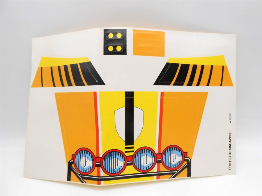 Racing Turbo Cockpit TOMY+ OVP Aufkleberbogen Anleitung 1982 getestet TOP