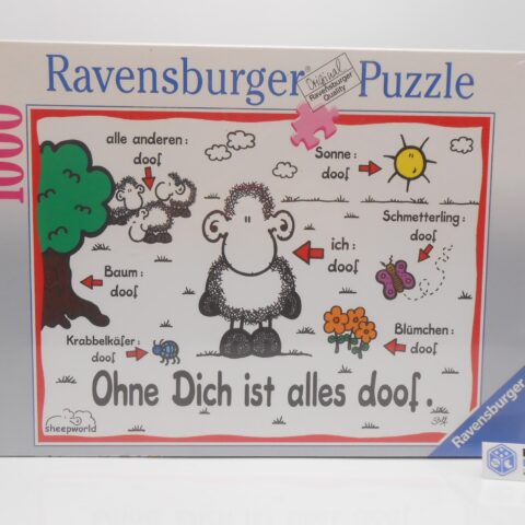 Ravensburger Puzzle OHNE DICH IST ALLES DOOF sheepworld NEU