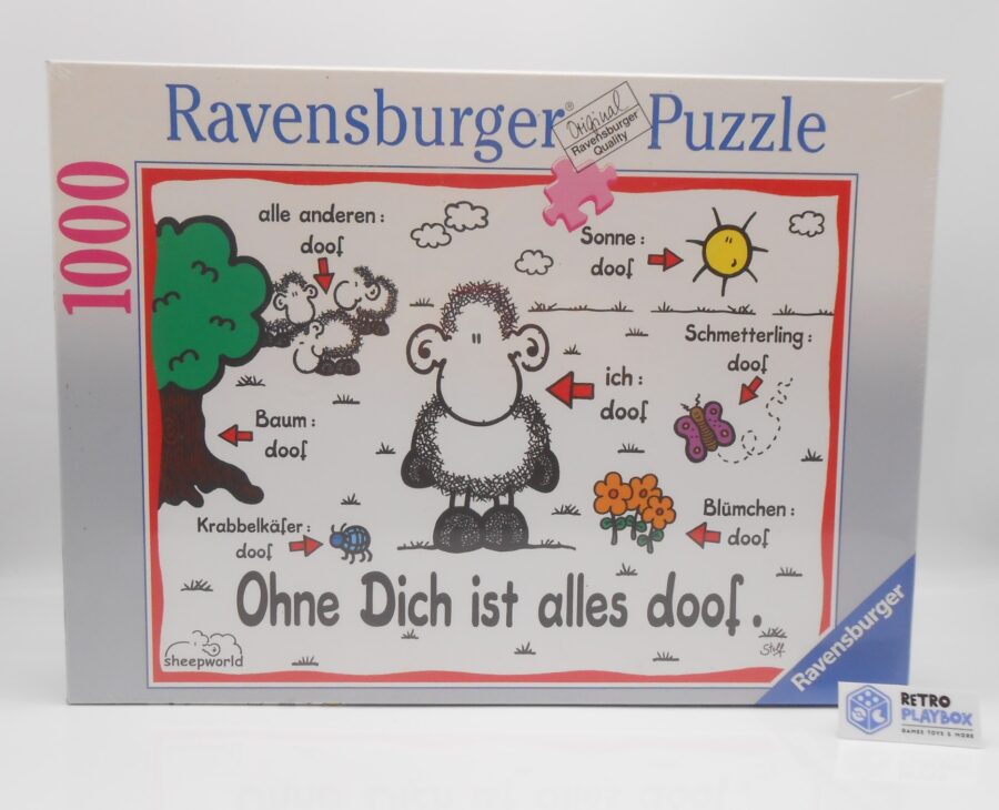 Ravensburger Puzzle OHNE DICH IST ALLES DOOF sheepworld NEU