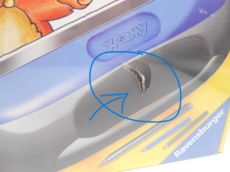 Ravensburger XOOMY Kinder Profi-Comic-Zeichenkoffer verpackung beschädigt
