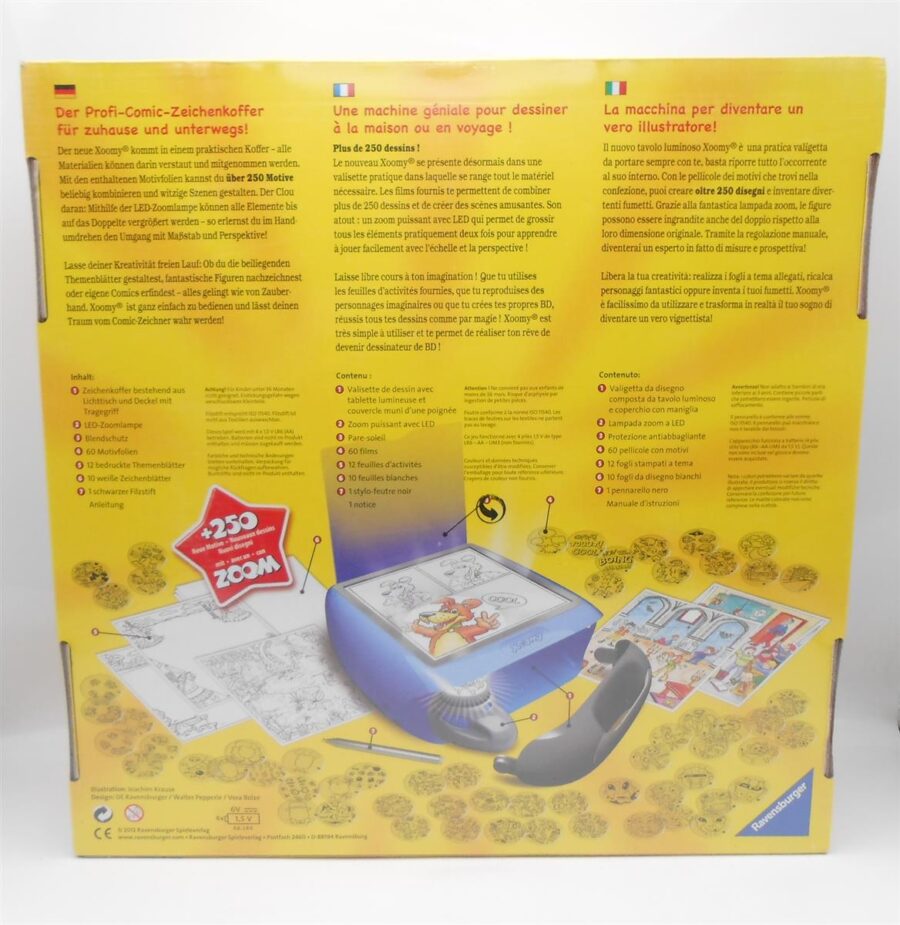 Ravensburger XOOMY Kinder Profi-Comic-Zeichenkoffer verpackung beschädigt