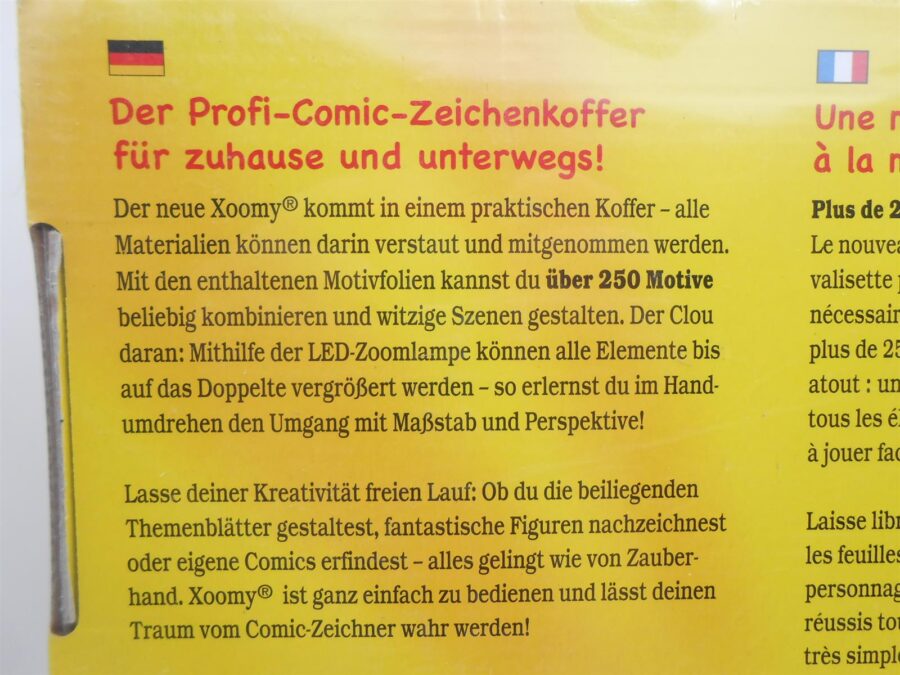 Ravensburger XOOMY Kinder Profi-Comic-Zeichenkoffer verpackung beschädigt