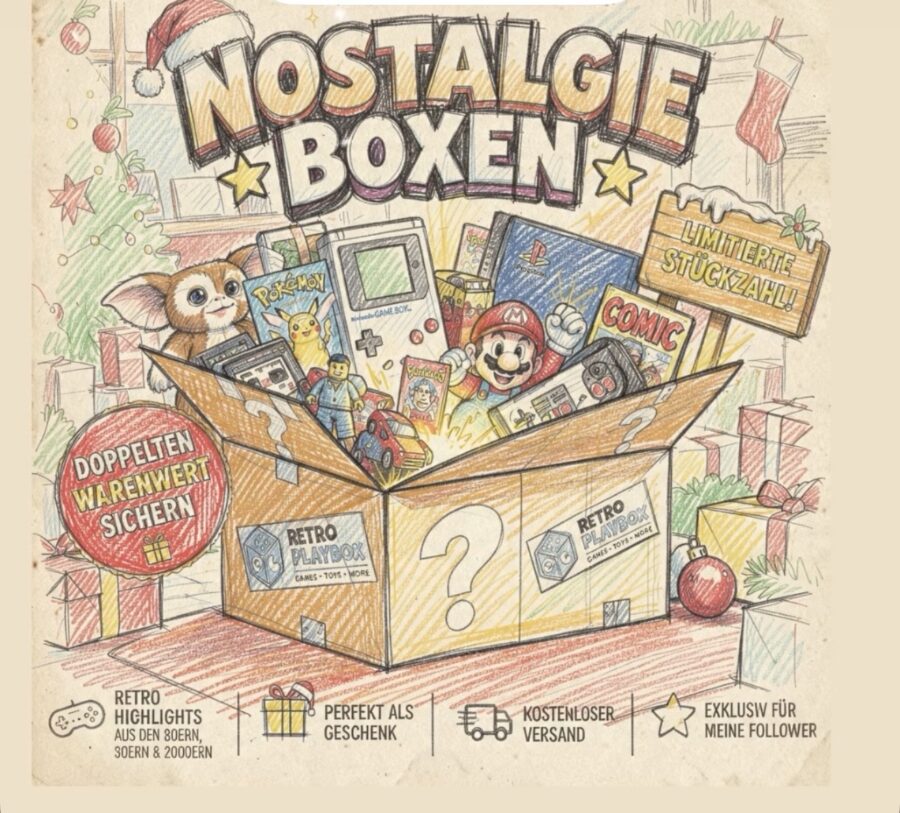 Retro Playbox NOSTALGIE MYSTERY BOX - Mindestens doppelter Warenwert!