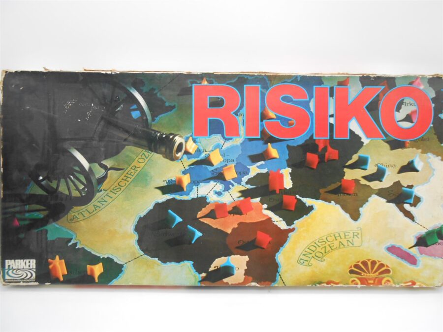 RISIKO Parker Spiel Brettspiel 1975 vollständig verpackung beschädigt