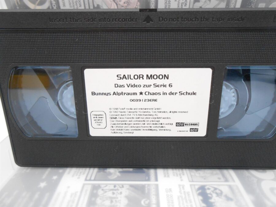 SAILOR MOON 6 VHS Kassette Bunnys Alptraum - Chaos in der Schule