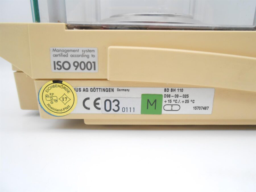 Sartorius Analysewaage Laborwaage BL120S-0CE getestet geeicht bis 2019