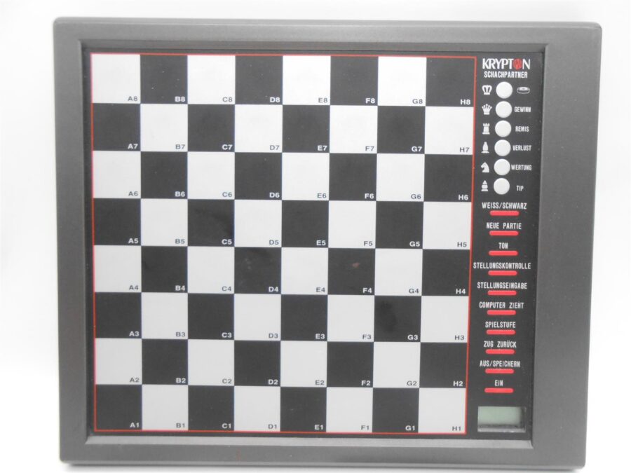 Schachcomputer 2 in 1 Schach & Dame Krypton vollständig, getestet
