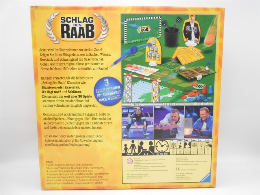 Schlag den Raab Das Spiel Ravensburger ab 12 Jahre 2 bis 2-6 Spieler